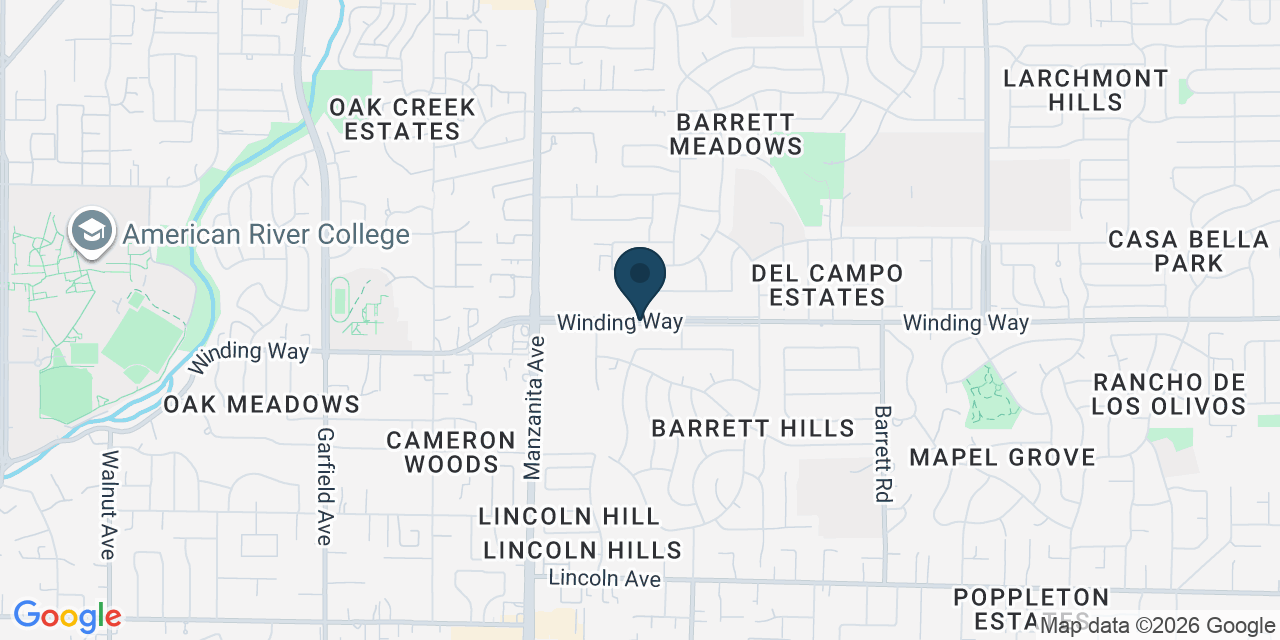 Map showing Carmichael, Sacramento County, CA