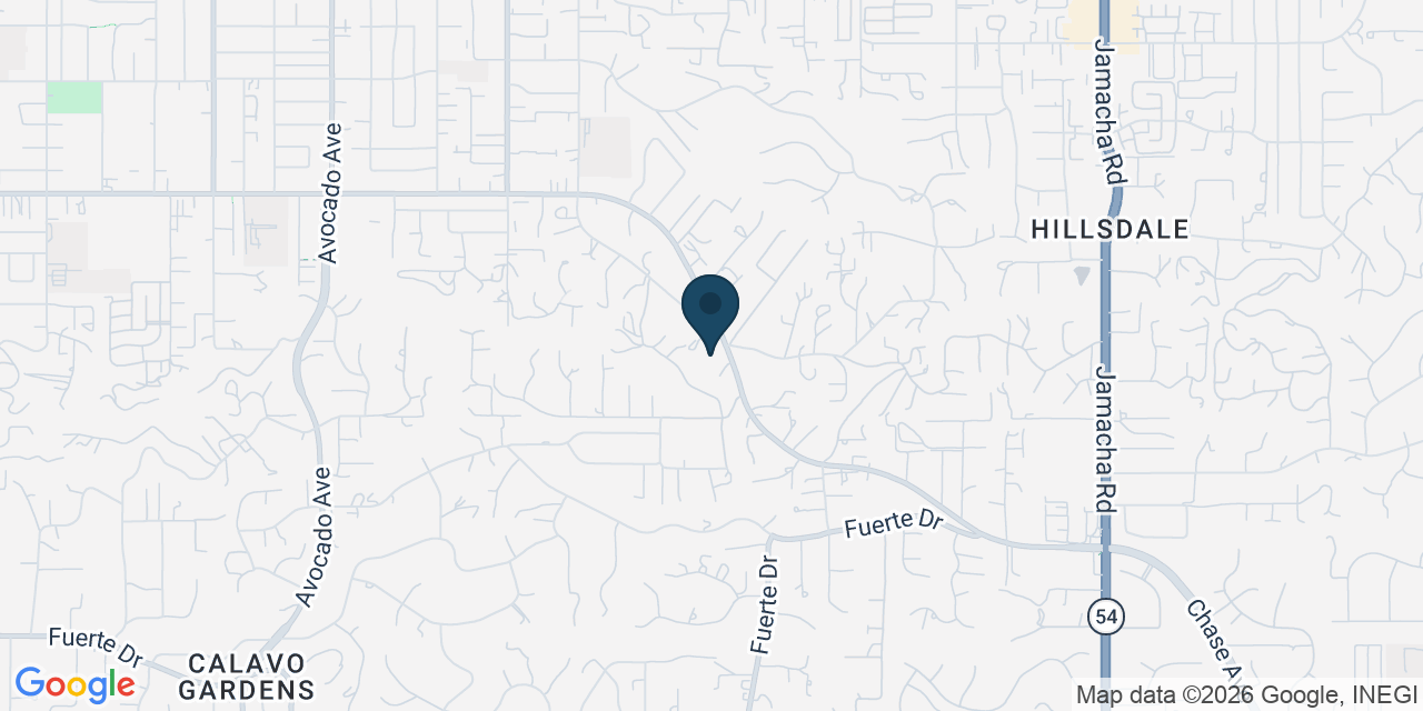 Map showing El Cajon, San Diego County, CA