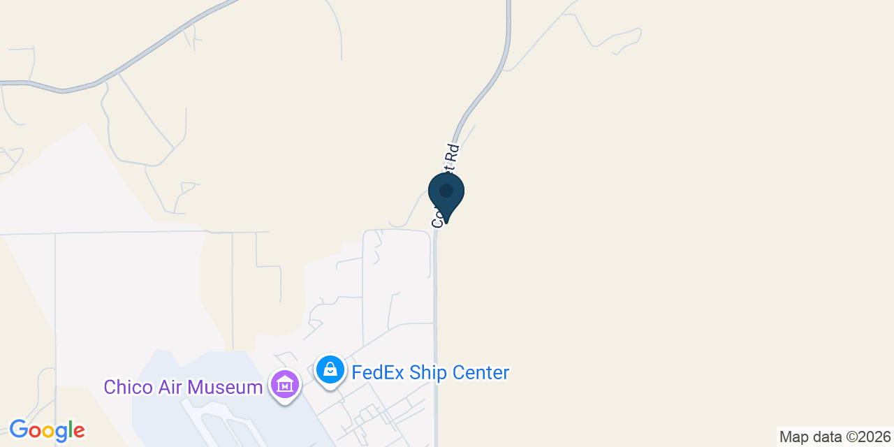 Map showing Chico, Butte County, CA