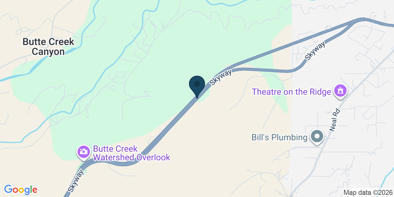 Map showing Butte County, CA