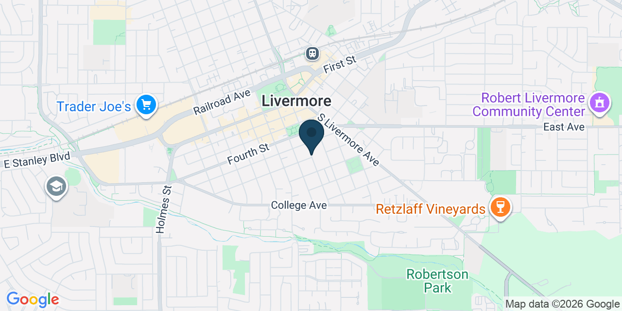 Map showing Livermore, Alameda County, CA