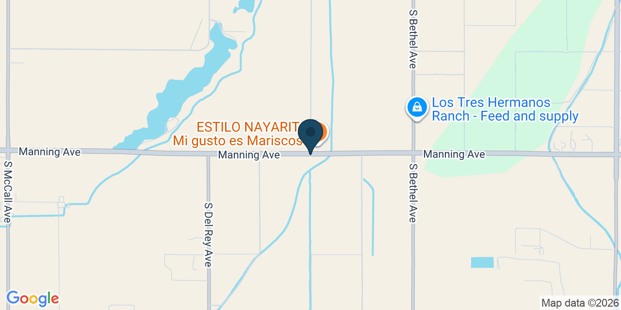 Map showing Fresno County, CA