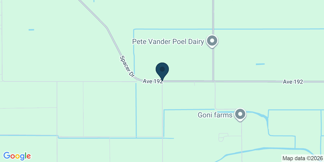 Map showing Tulare County, CA