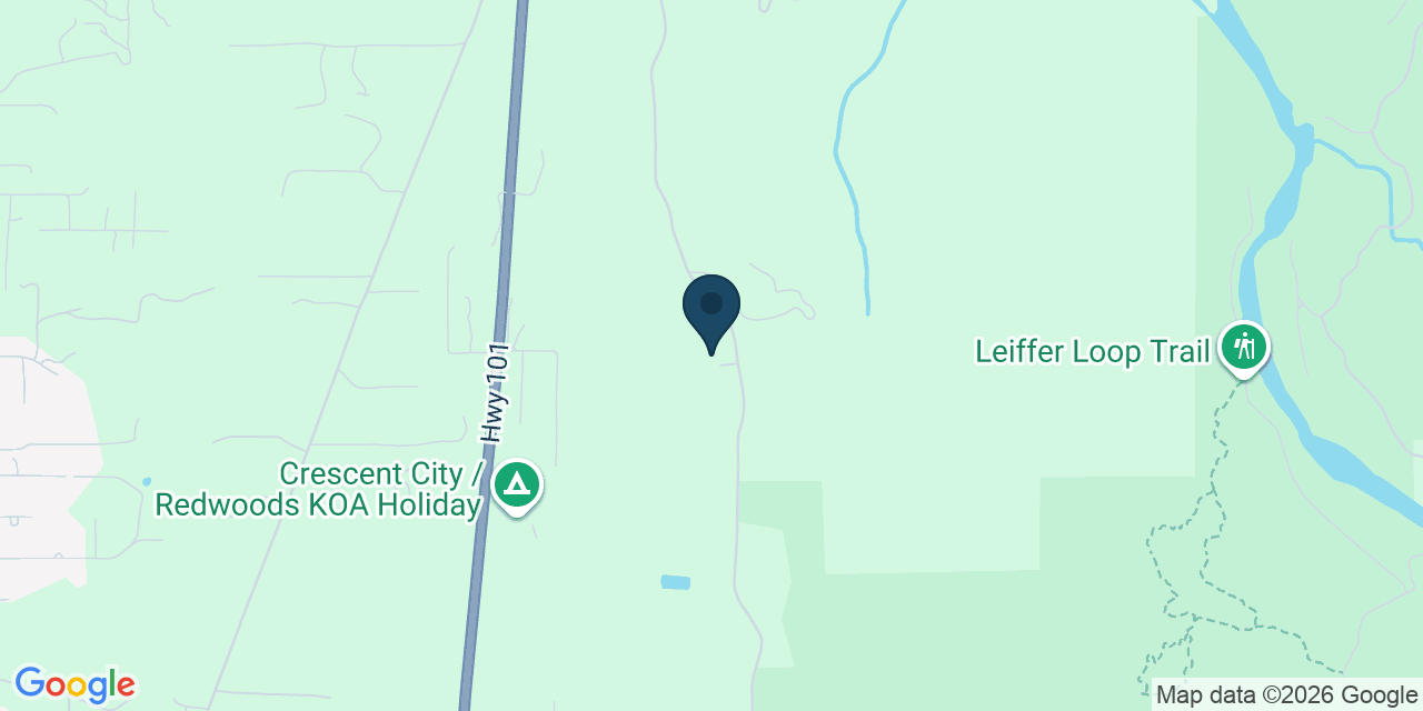 Map showing Crescent City, Del Norte County, CA
