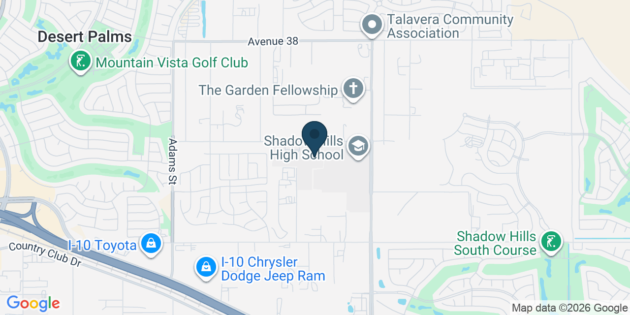 Map showing Indio, Riverside County, CA