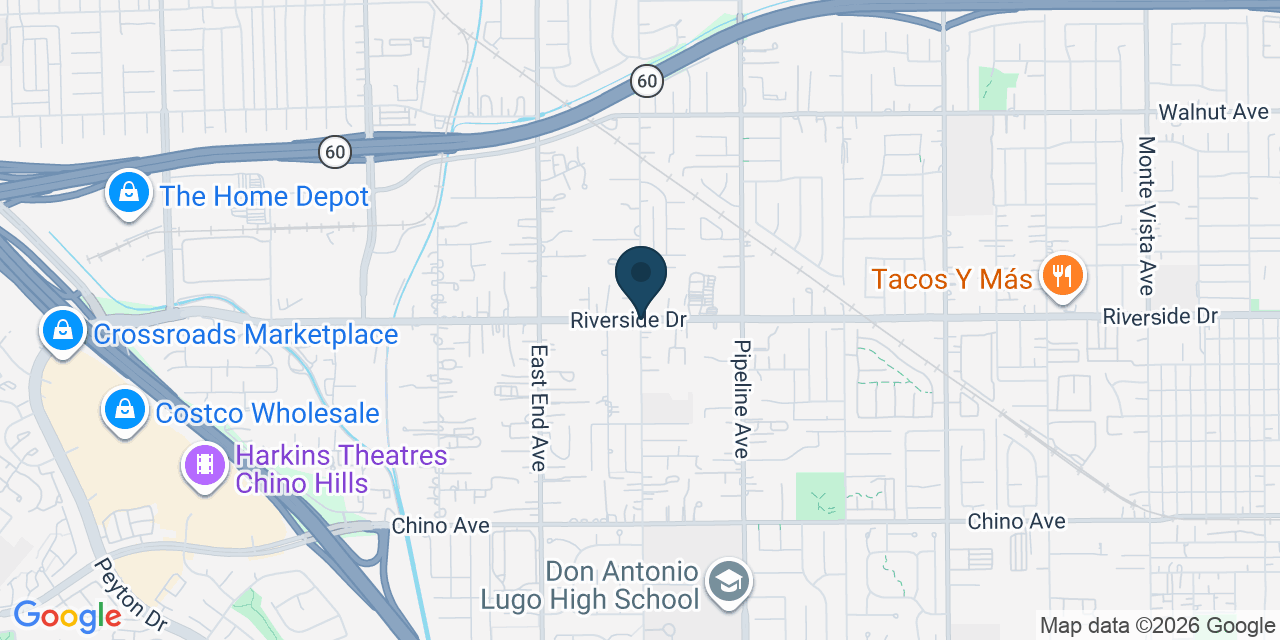Map showing San Bernardino County, CA