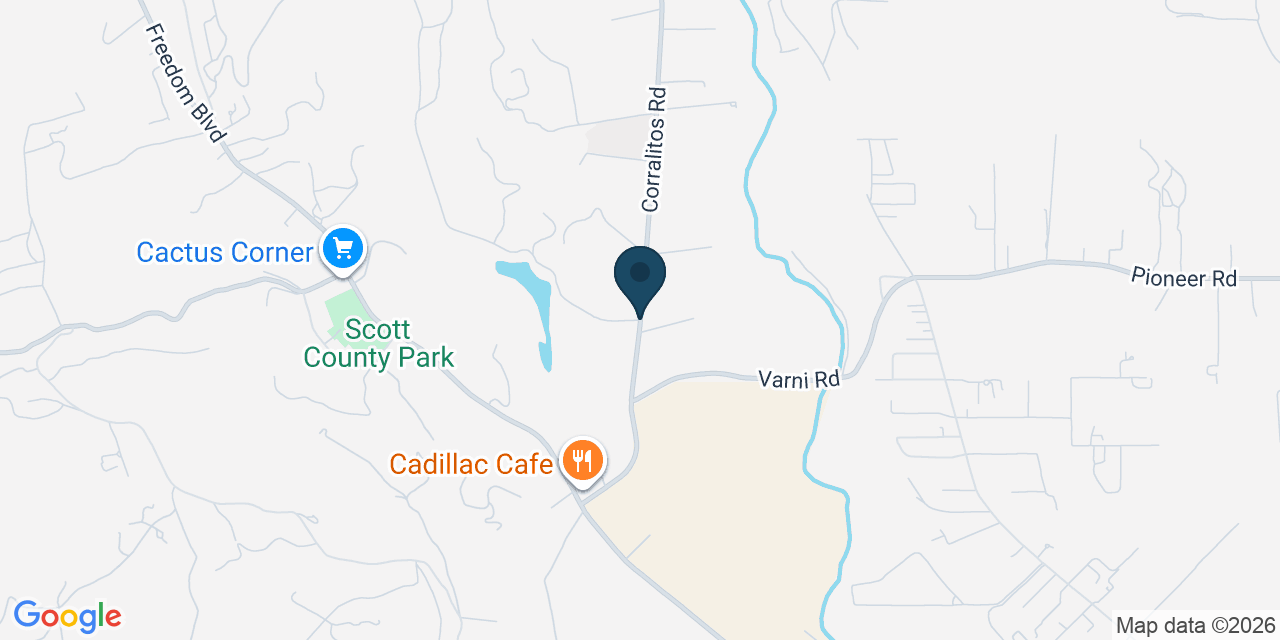 Map showing Corralitos, Santa Cruz County, CA