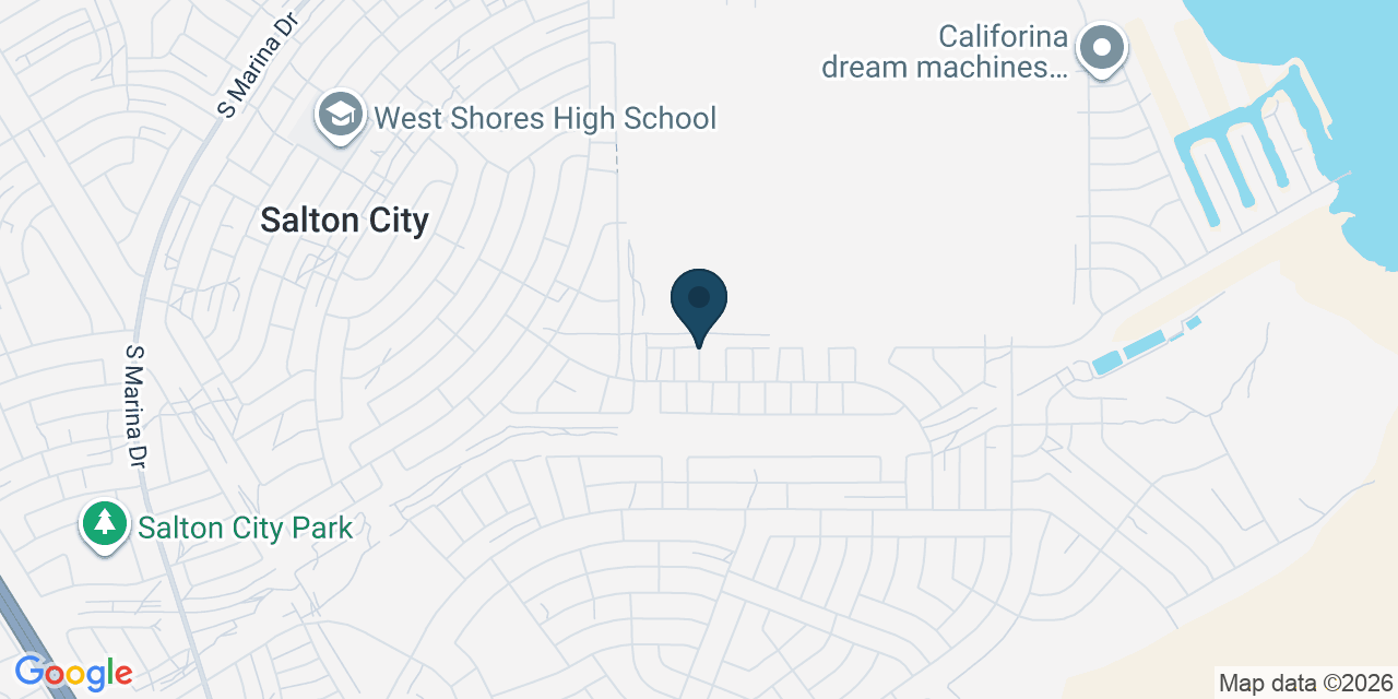 Map showing Salton City, Imperial County, CA