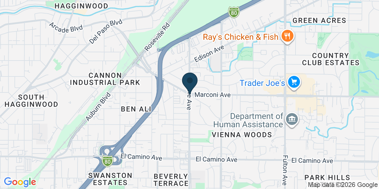 Map showing Arden-Arcade, Sacramento County, CA