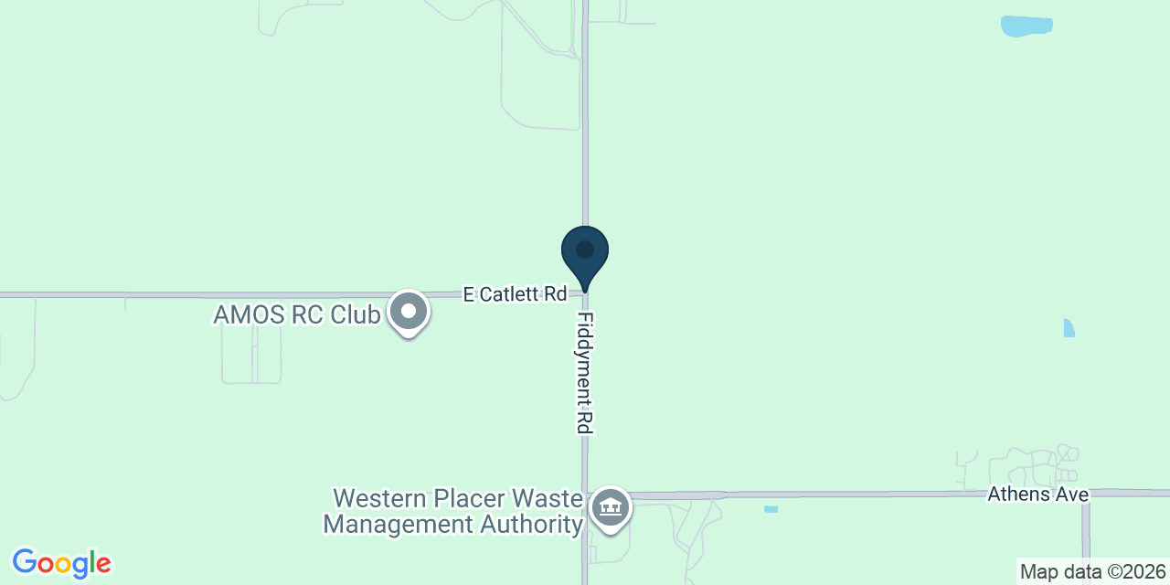 Map showing Placer County, CA