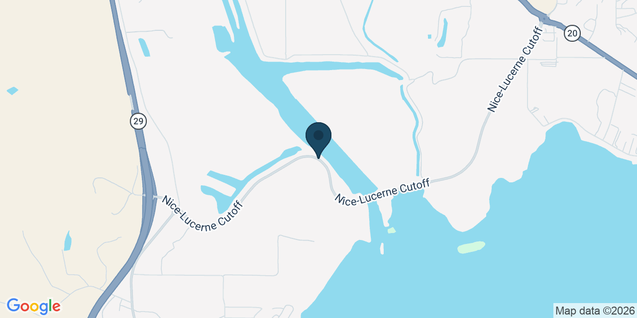 Map showing Lake County, CA