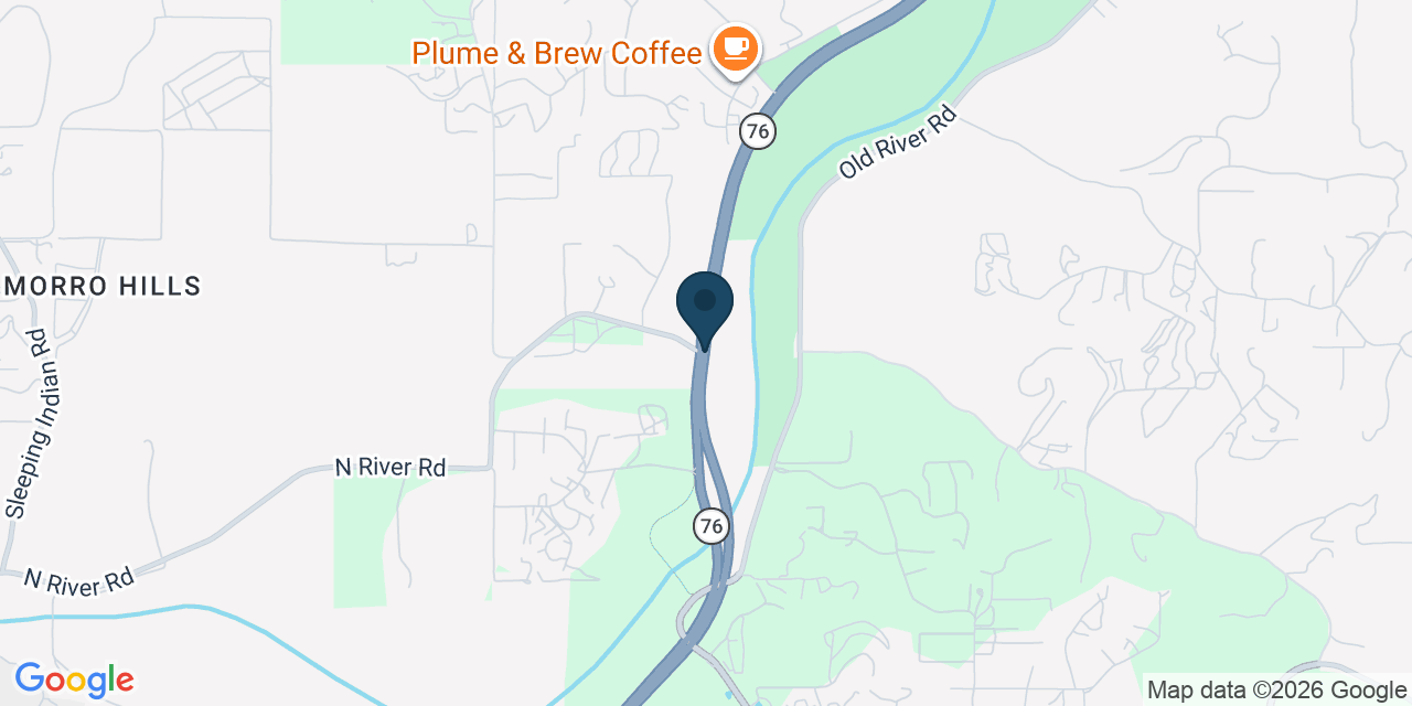 Map showing Bonsall, San Diego County, CA