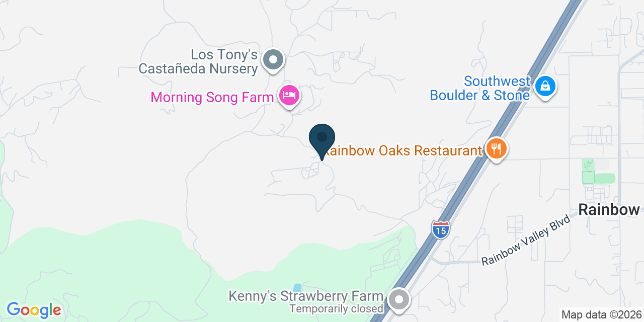 Map showing San Diego County, CA