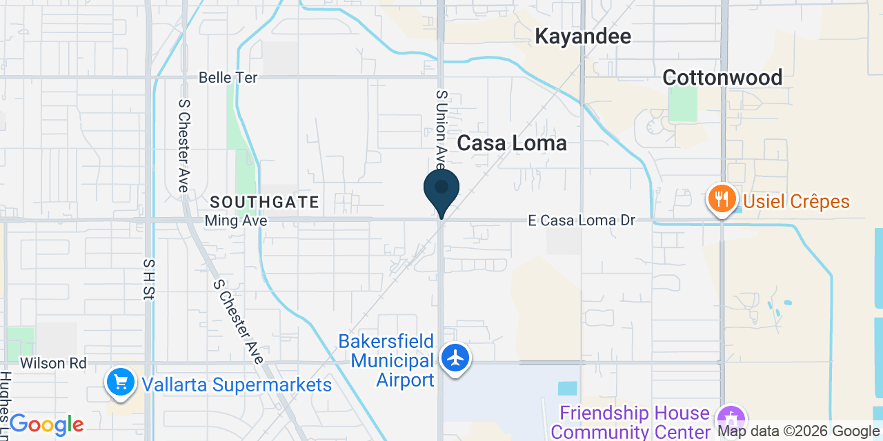 Map showing Casa Loma, Kern County, CA