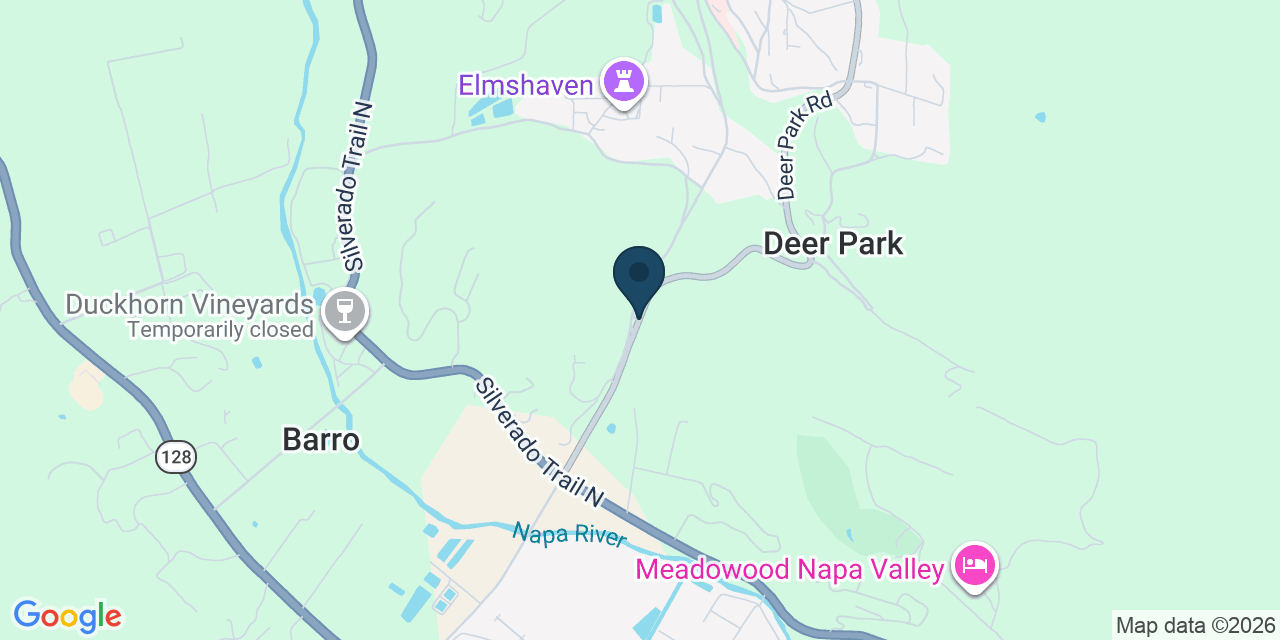Map showing Deer Park, Napa County, CA