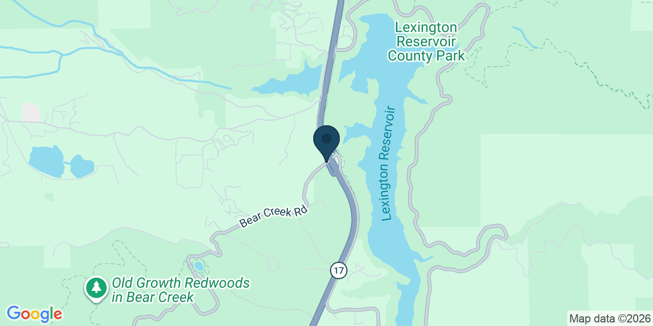 Map showing Santa Clara County, CA
