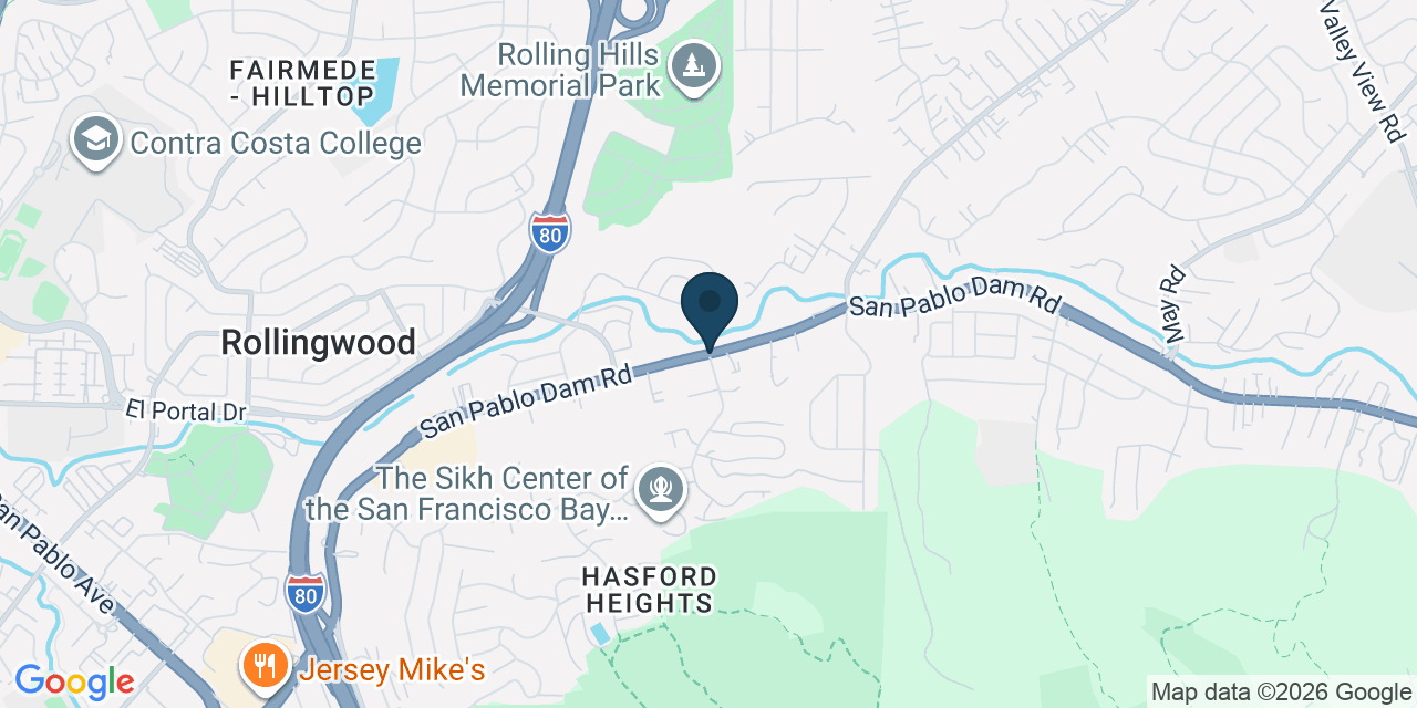 Map showing El Sobrante, Contra Costa County, CA