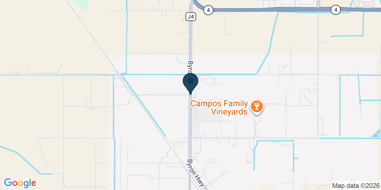 Map showing Byron, Contra Costa County, CA