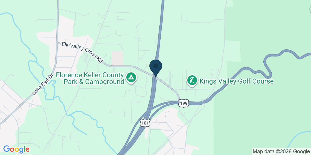 Map showing Del Norte County, CA