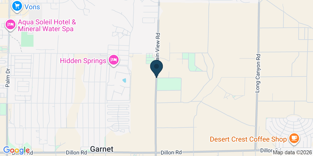 Map showing Garnet, Riverside County, CA
