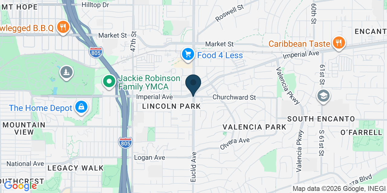Map showing San Diego, San Diego County, CA