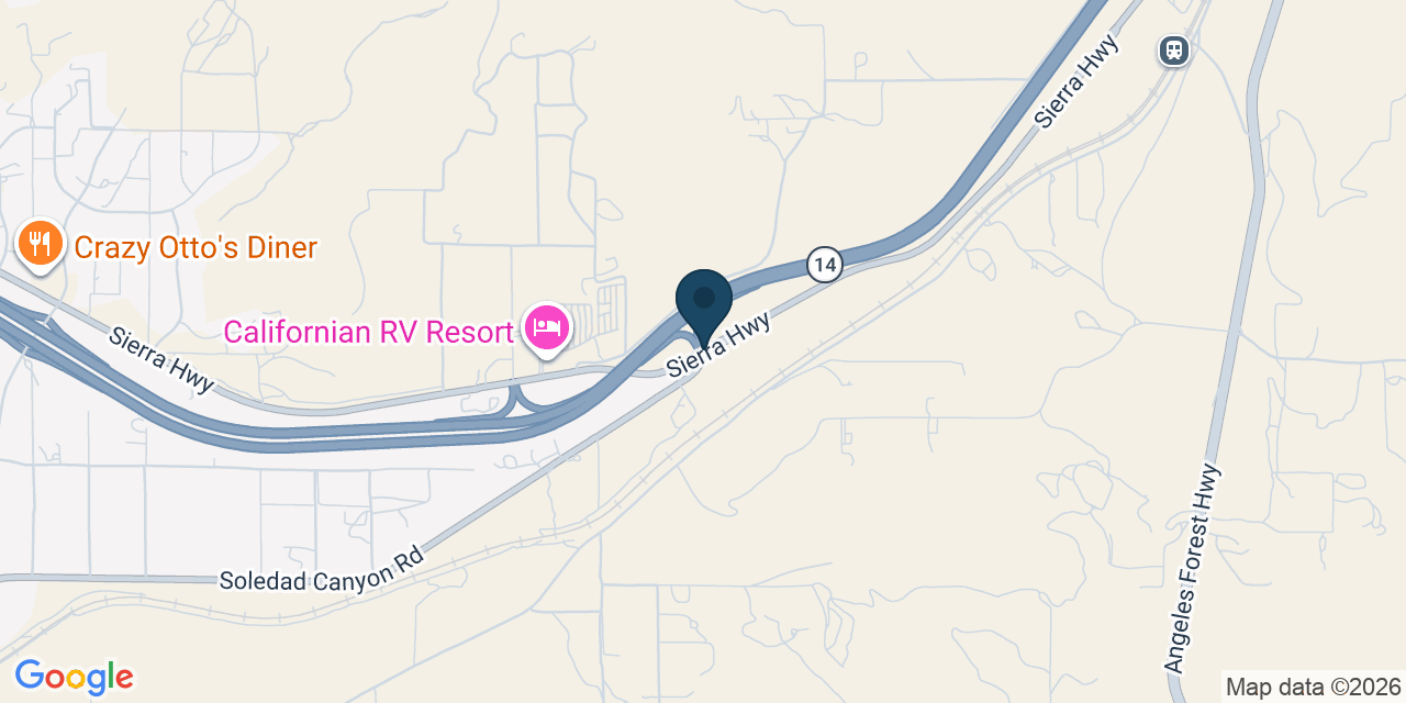 Map showing Acton, Los Angeles County, CA