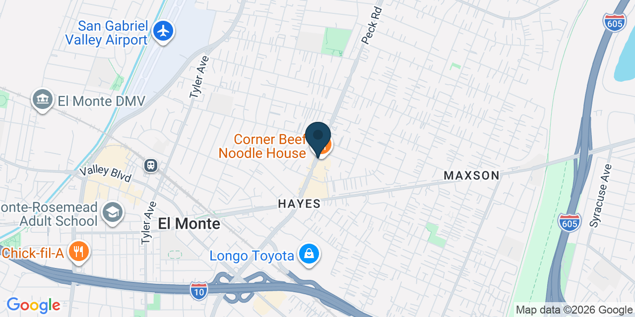 Map showing Los Angeles County, CA