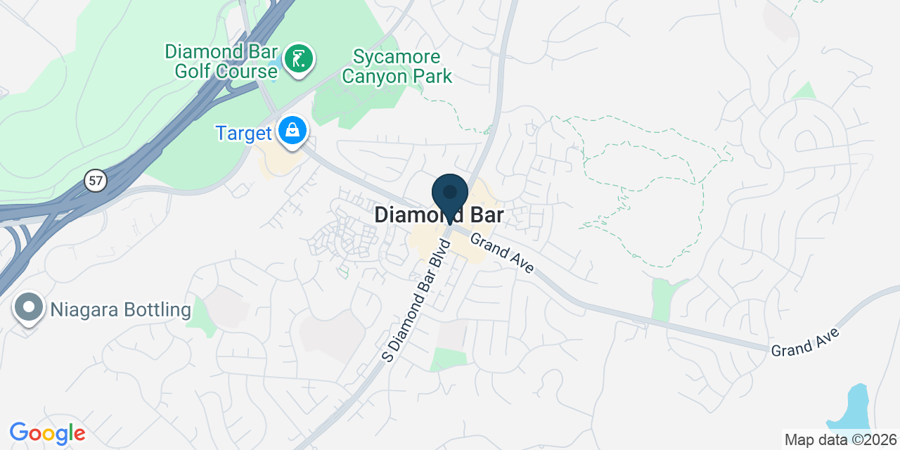 Map showing Diamond Bar, Los Angeles County, CA
