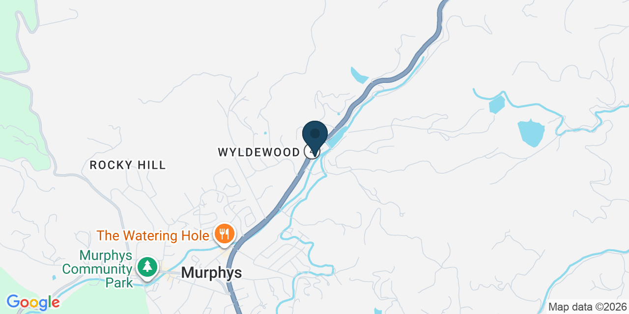 Map showing Calaveras County, CA