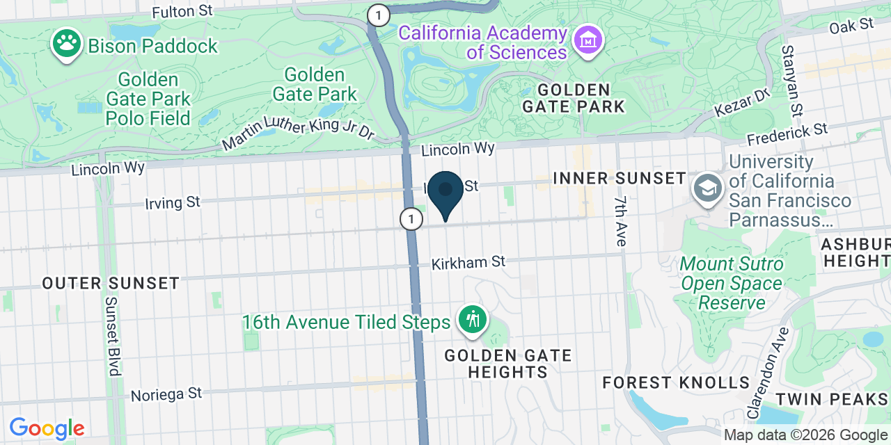 Map showing San Francisco, San Francisco County, CA