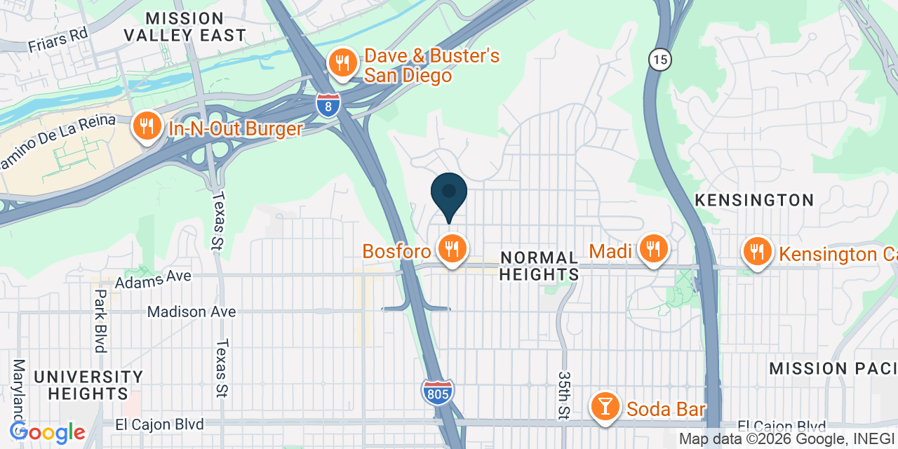 Map showing San Diego, San Diego County, CA