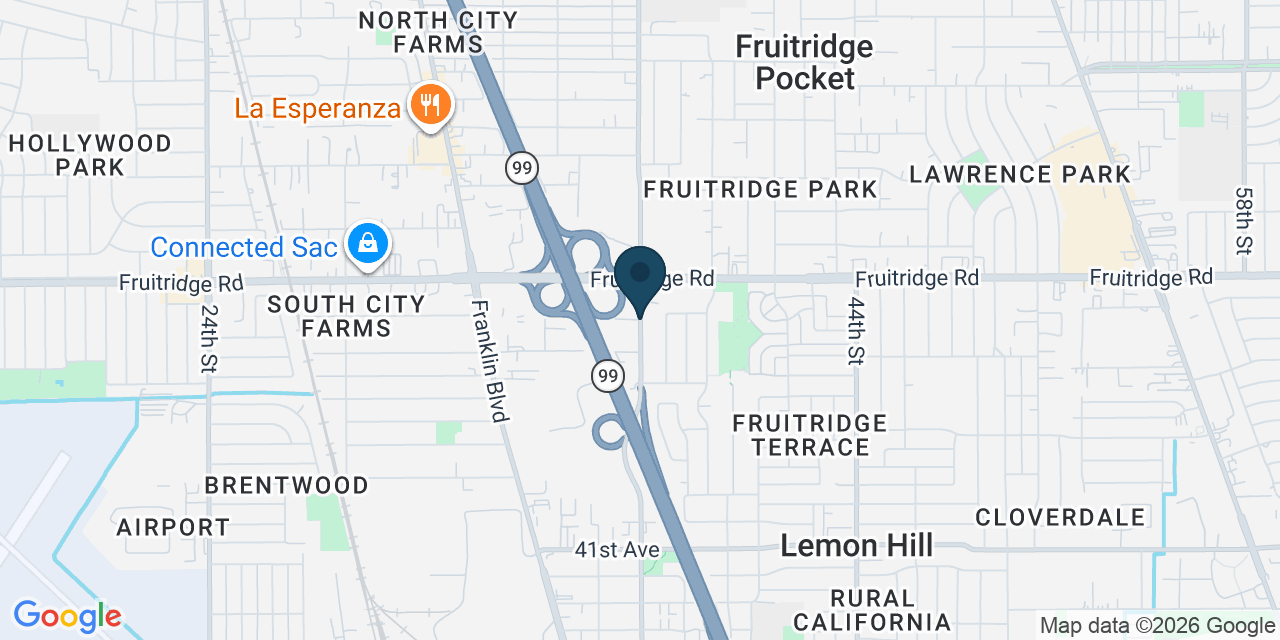 Map showing Lemon Hill, Sacramento County, CA