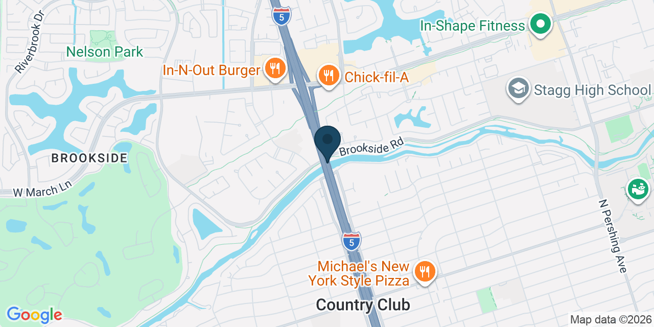 Map showing Stockton, San Joaquin County, CA