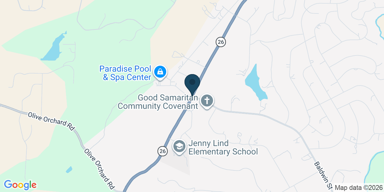 Map showing Rancho Calaveras, Calaveras County, CA
