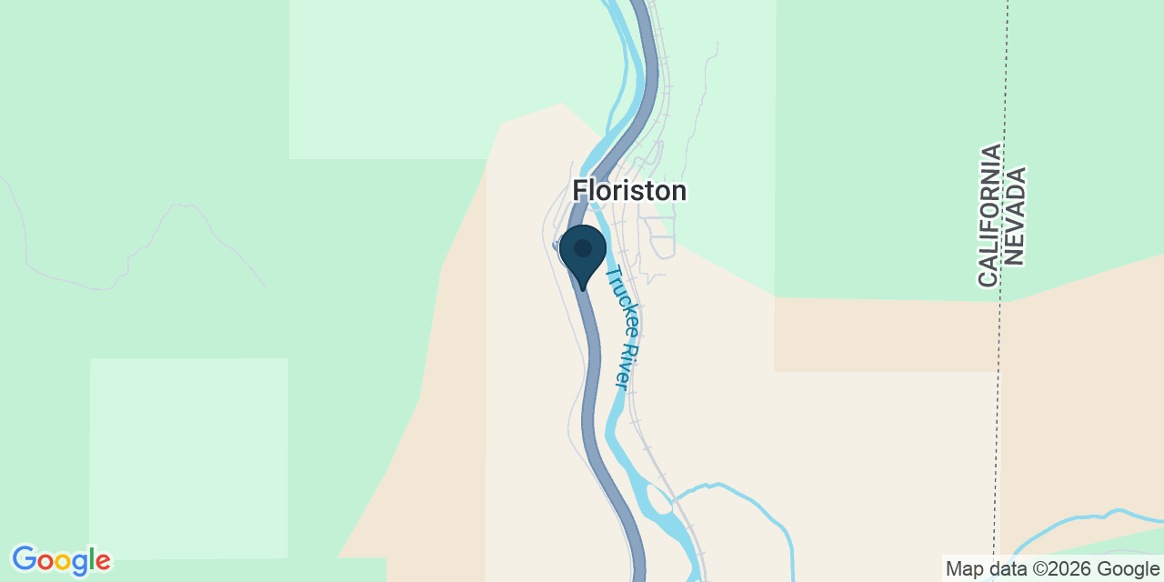 Map showing Floriston, Nevada County, CA
