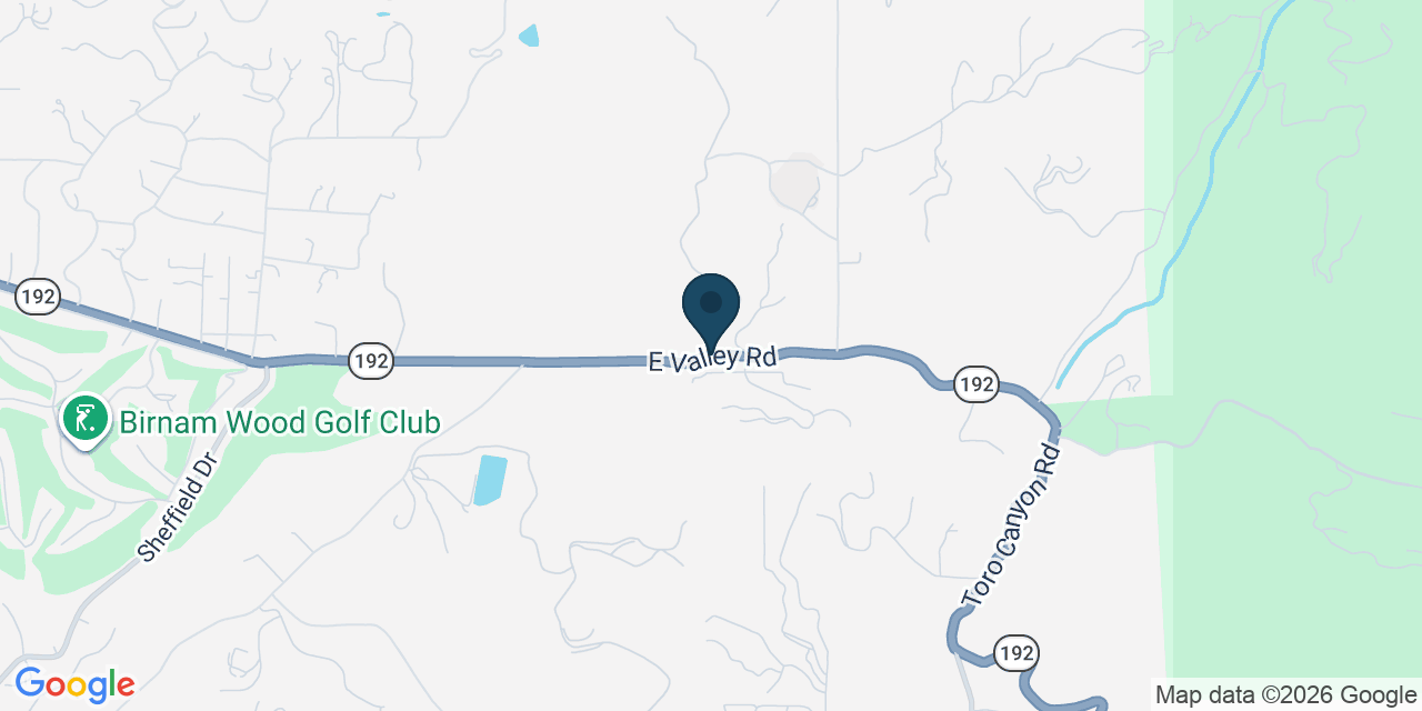 Map showing Toro Canyon, Santa Barbara County, CA