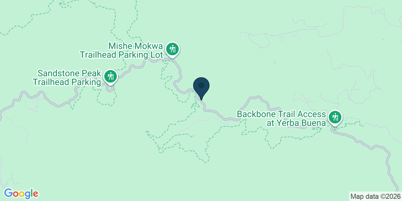Map showing Malibu, Ventura County, CA