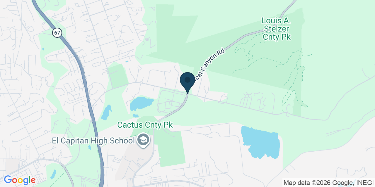 Map showing San Diego County, CA