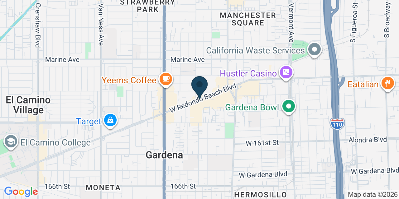 Map showing Los Angeles County, CA