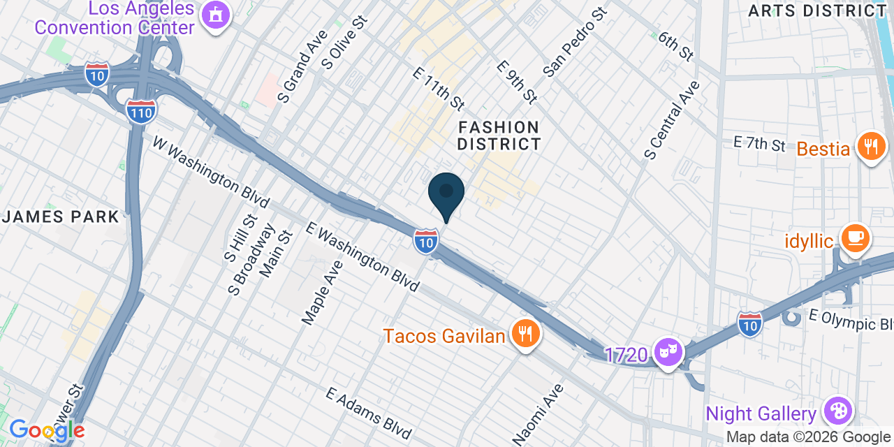 Map showing Los Angeles, Los Angeles County, CA