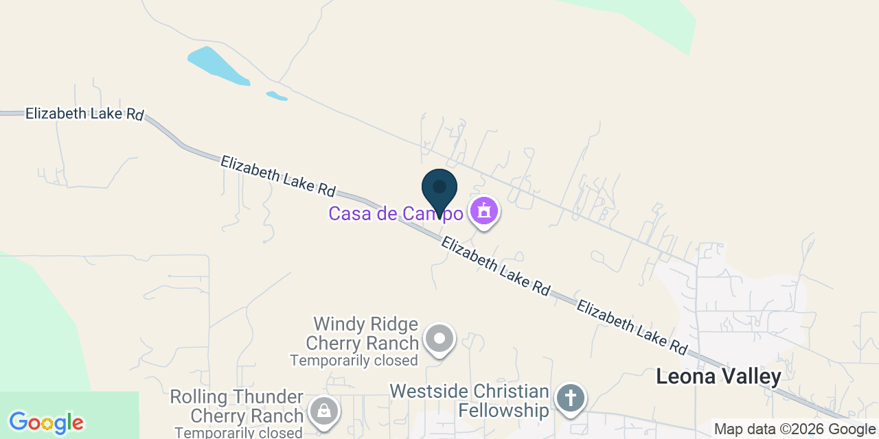 Map showing Leona Valley, Los Angeles County, CA