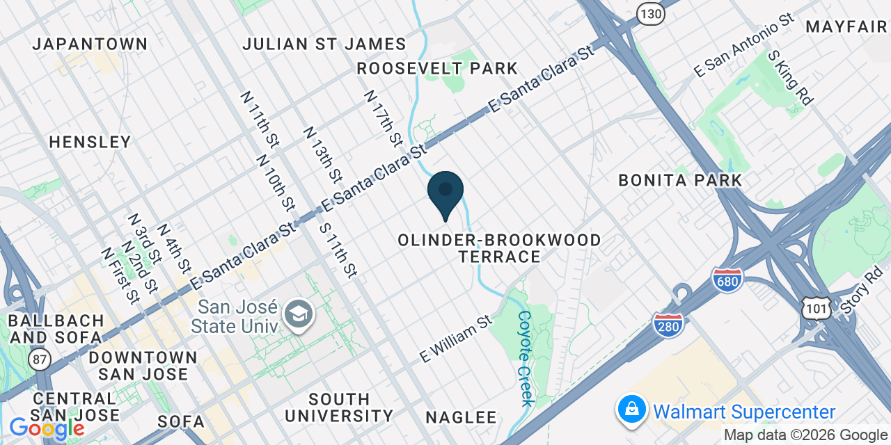 Map showing San Jose, Santa Clara County, CA