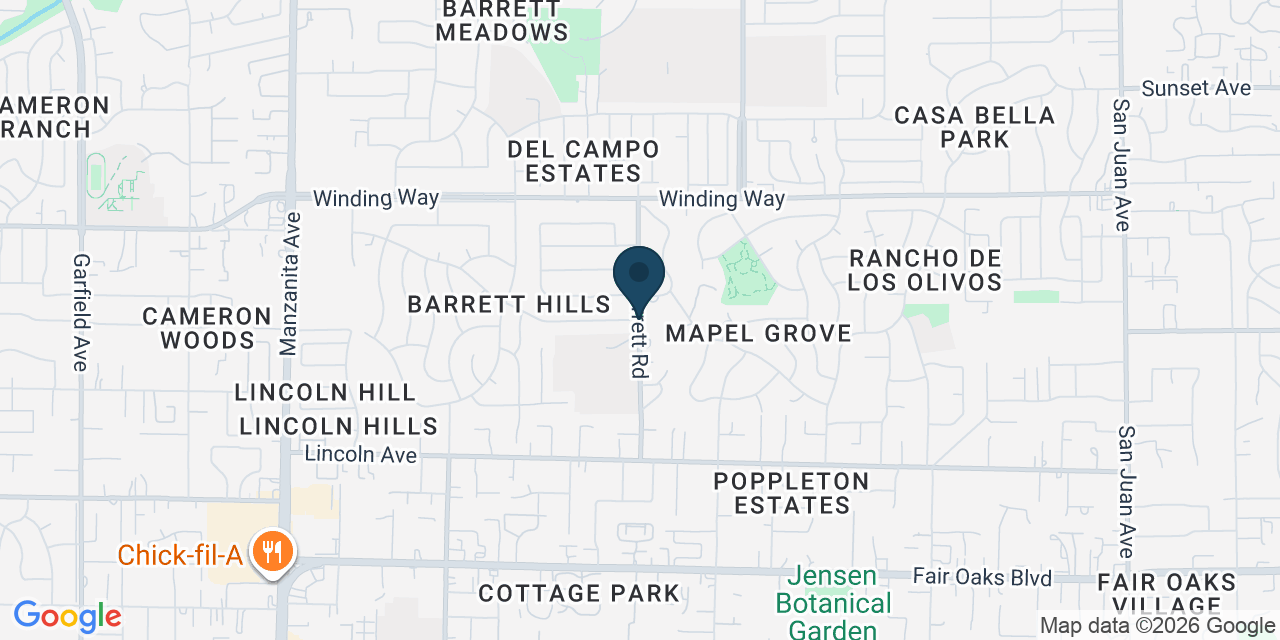 Map showing Carmichael, Sacramento County, CA