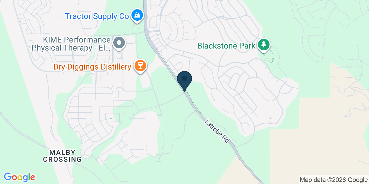 Map showing El Dorado Hills, El Dorado County, CA