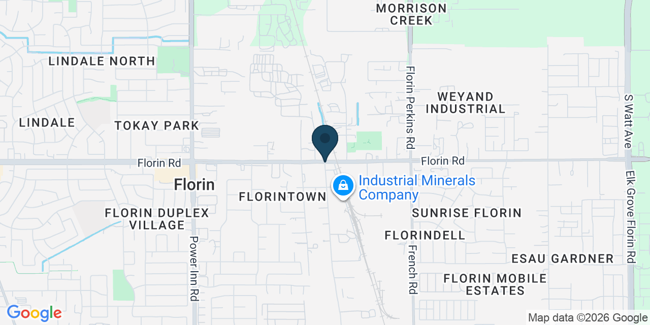 Map showing Florin, Sacramento County, CA
