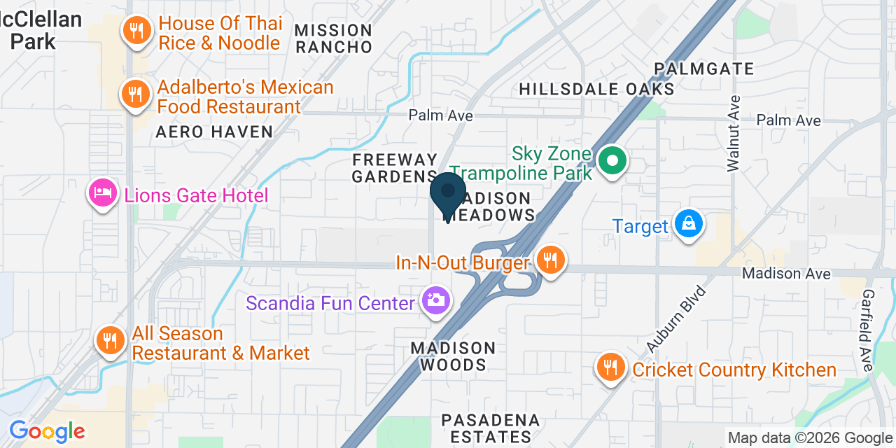 Map showing Sacramento, Sacramento County, CA