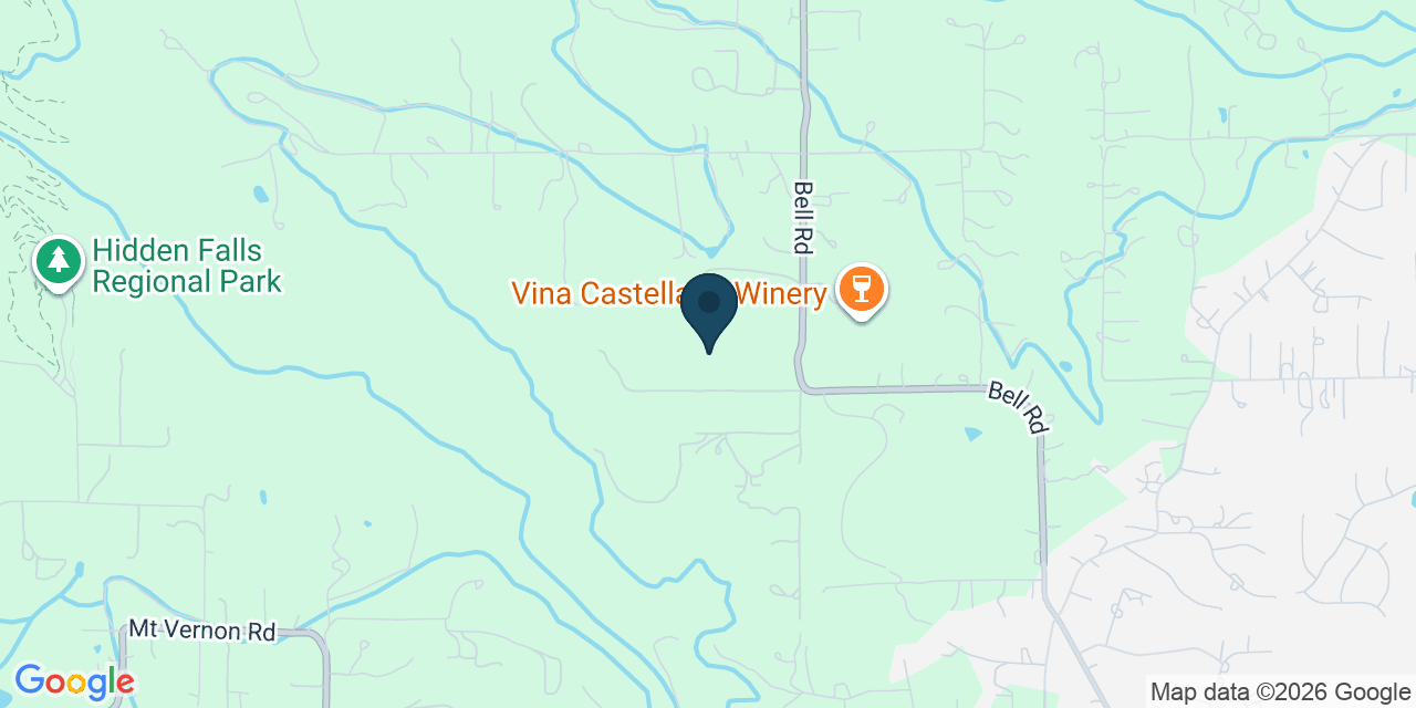 Map showing Auburn, Placer County, CA