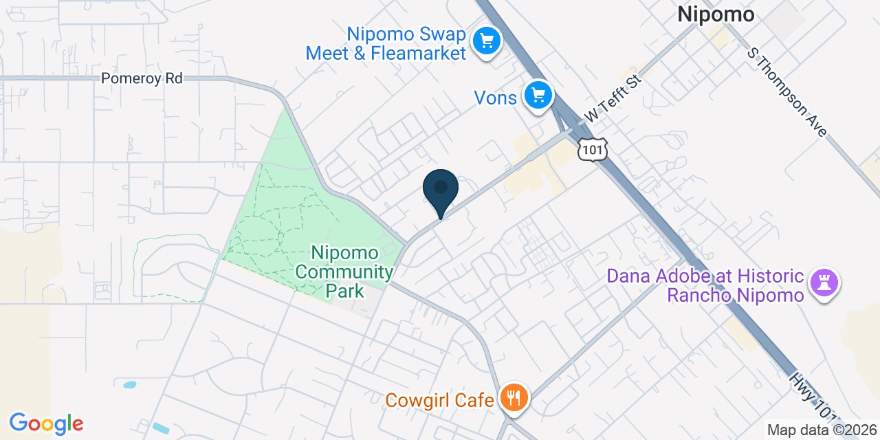 Map showing Nipomo, San Luis Obispo County, CA