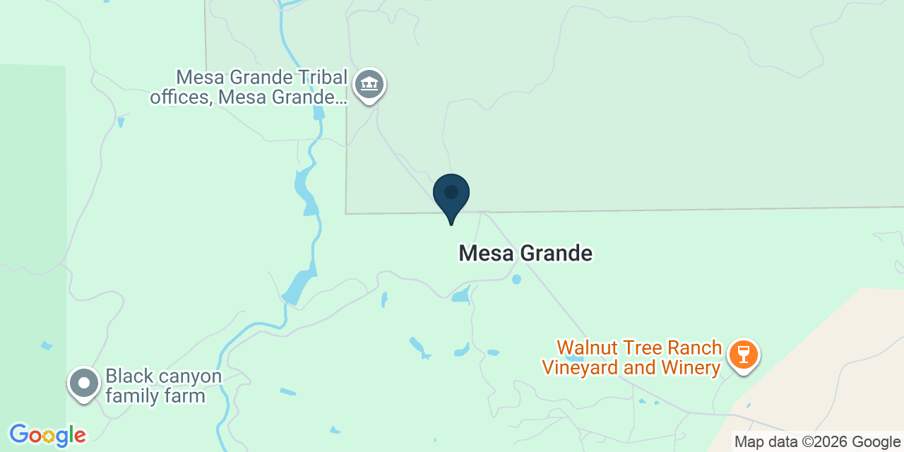 Map showing Santa Ysabel, San Diego County, CA