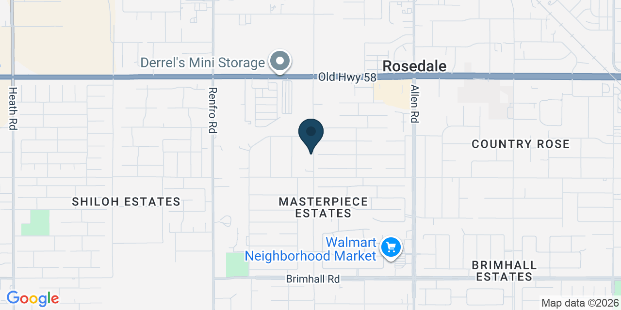 Map showing Bakersfield, Kern County, CA